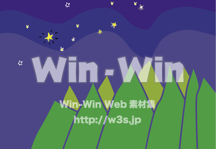 星空夜空のCG・イラスト素材 W-022471