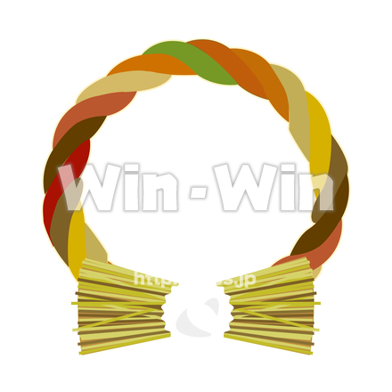 しめ縄のCG・イラスト素材 W-023683