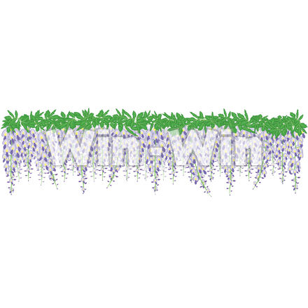 アートブラシ「藤」のCG・イラスト素材 W-023145