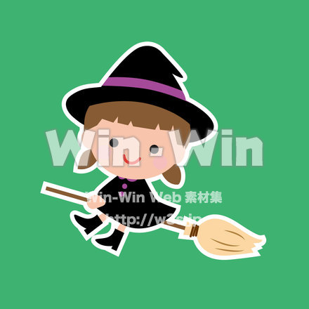 ハロウィンの魔女のCG・イラスト素材 W-023443