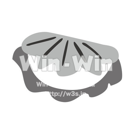 柏餅のシルエット素材 W-023303