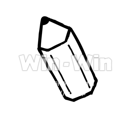 鉛筆のシルエット素材 W-023339