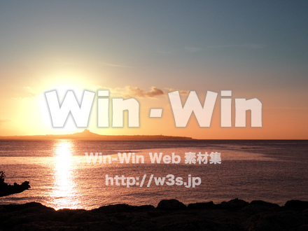 夕焼けの写真素材 W-022596