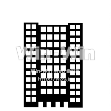 マンションのシルエット素材 W-023799