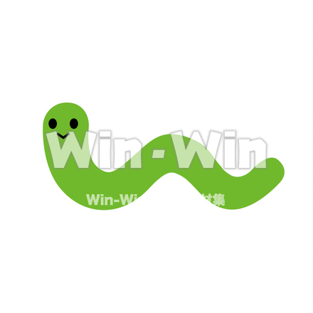 あおむしのCG・イラスト素材 W-022396