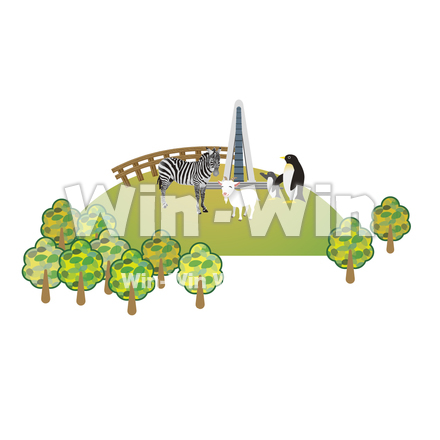 夢見動物公園のCG・イラスト素材 W-023537