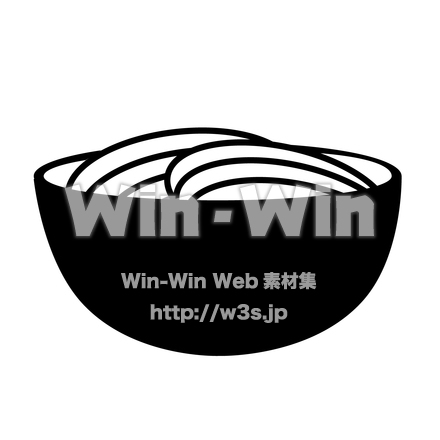 そばのシルエット素材 W-022169