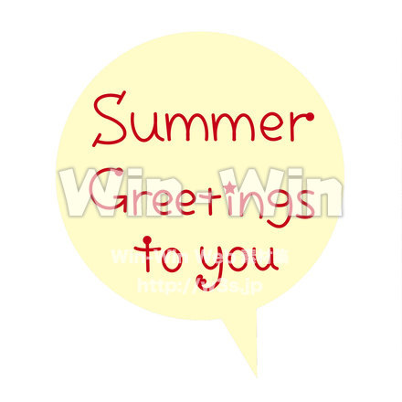 暑中見舞いのCG・イラスト素材 W-022338