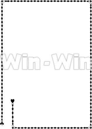 パターンブラシのシルエット素材 W-022850