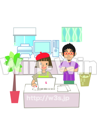 デザイナー職のCG・イラスト素材 W-022086