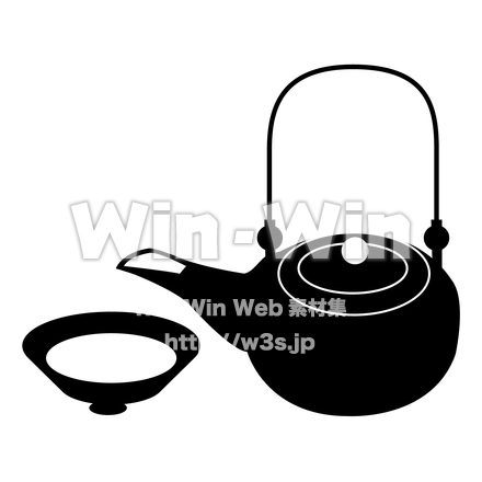 急須のシルエット素材 W-023451