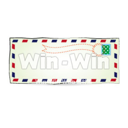 エアメール封筒のCG・イラスト素材 W-022610