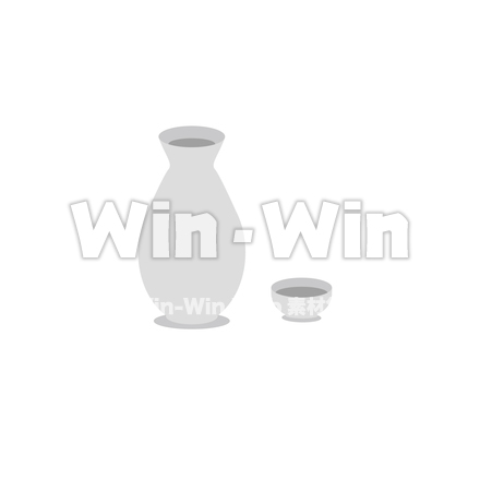 日本酒のシルエット素材 W-023007