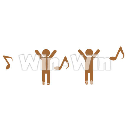 ダンスピクトグラムのCG・イラスト素材 W-023864
