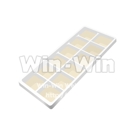 玉葱ごおり製氷皿のCG・イラスト素材 W-023357