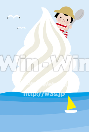 夏の雲のCG・イラスト素材 W-022361