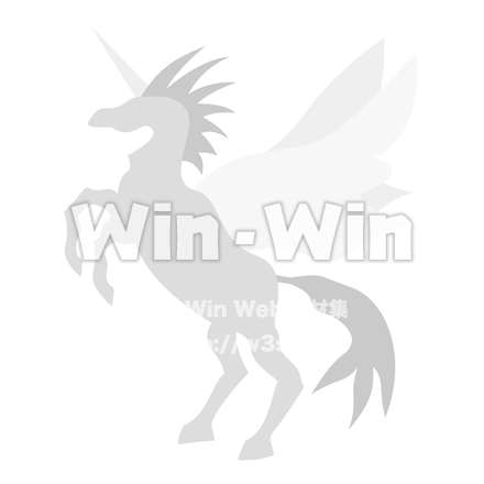 ユニコーンのシルエット素材 W-022843