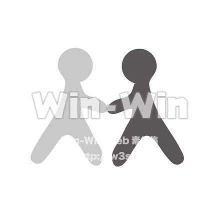 シンボルマーク・公共のシルエット素材 W-023271