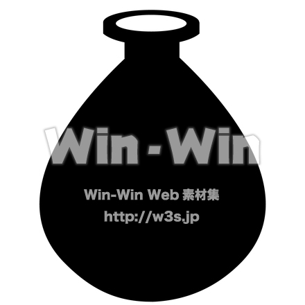 とっくりのシルエット素材 W-022170