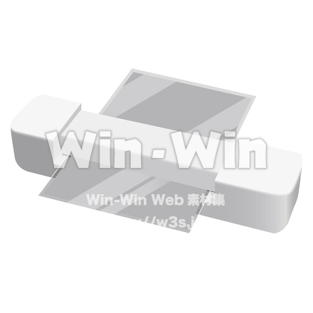 ラミネーターのCG・イラスト素材 W-023361