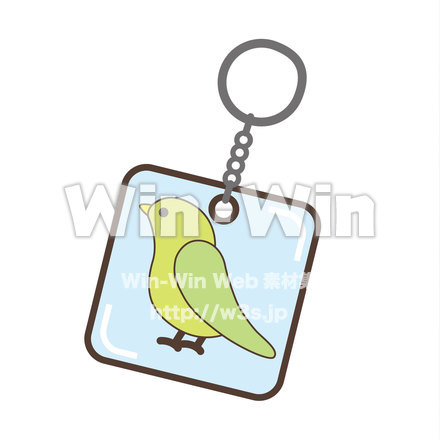 キーホルダー_とりのCG・イラスト素材 W-023540