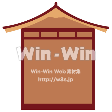 能舞台のCG・イラスト素材 W-023465