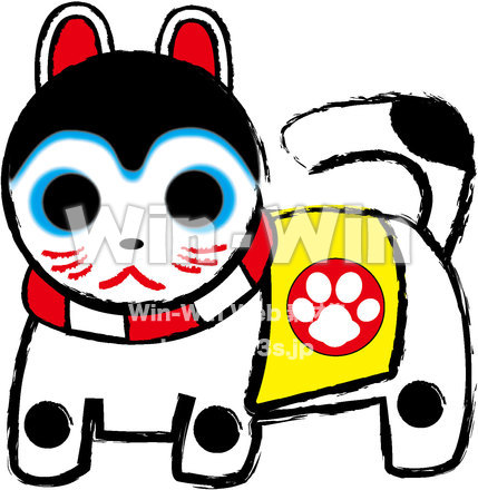 張り子の犬のCG・イラスト素材 W-023664