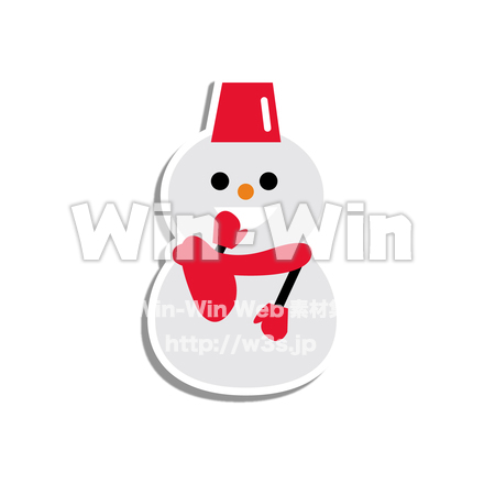 雪だるまのCG・イラスト素材 W-023220