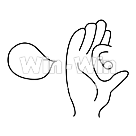 聞く人のCG・イラスト素材 W-023827