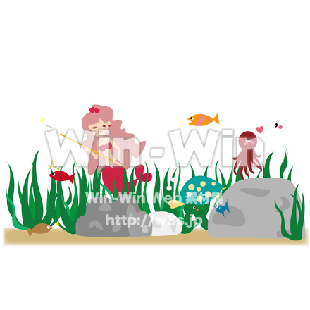 海底セットのCG・イラスト素材 W-023086