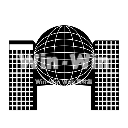 名古屋市科学館のシルエット素材 W-023516