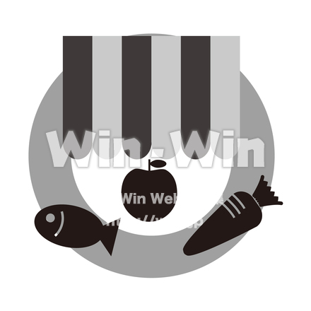 小売業のシルエット素材 W-023232