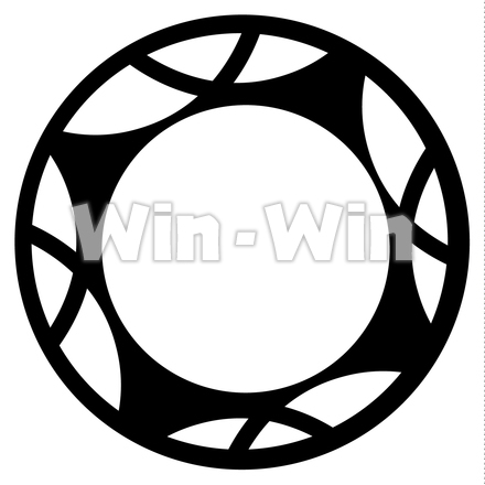 ラベルのシルエット素材 W-022110