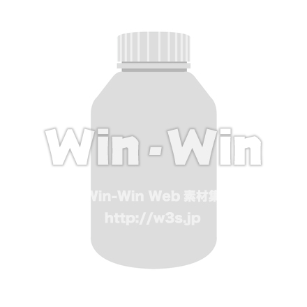 容器のシルエット素材 W-022731