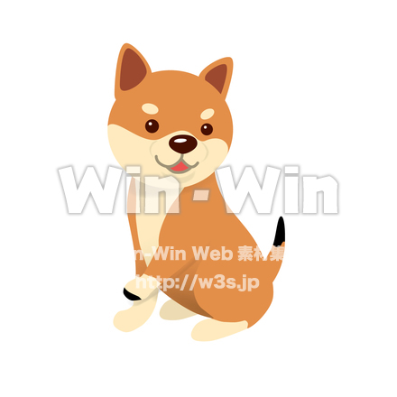 戌のCG・イラスト素材 W-023636