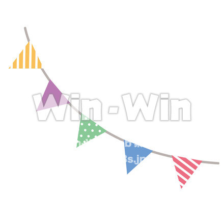 フラッグガーランドのCG・イラスト素材 W-023545