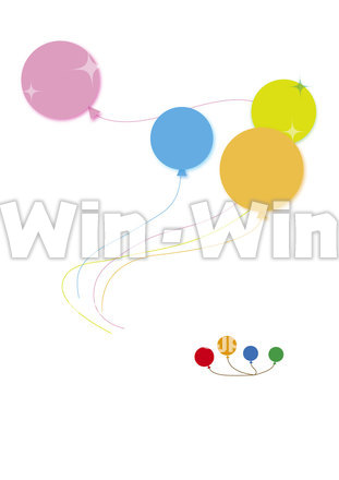 風船のCG・イラスト素材 W-023709