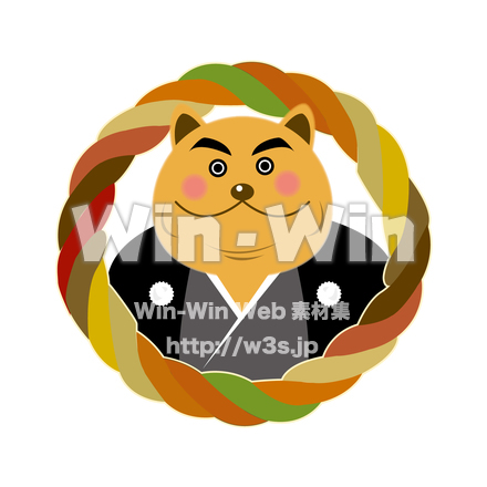 戌のCG・イラスト素材 W-023684