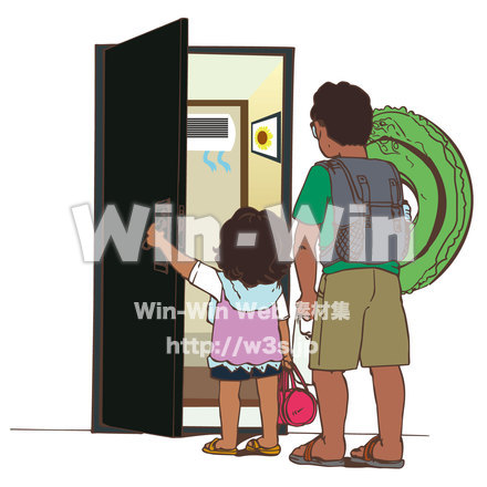 残暑見舞いのCG・イラスト素材 W-022372