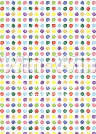 花　カラフルのCG・イラスト素材 W-023079