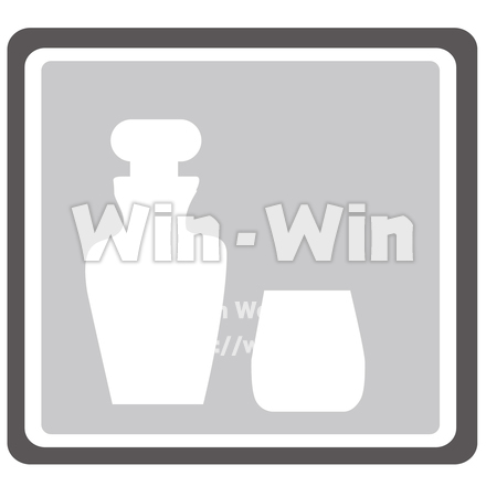 洋酒マークのシルエット素材 W-023414