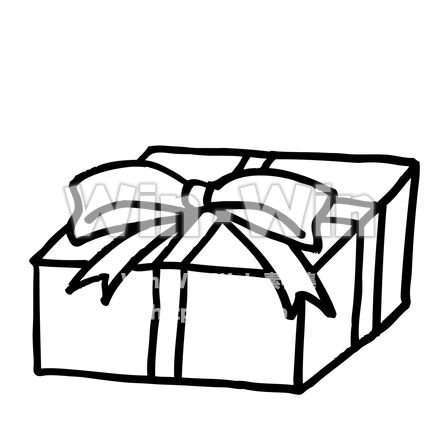 プレゼントのシルエット素材 W-023322