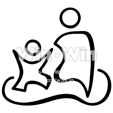 公共施設マークのシルエット素材 W-022977