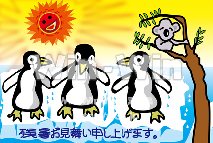 残暑見舞いのCG・イラスト素材 W-022446