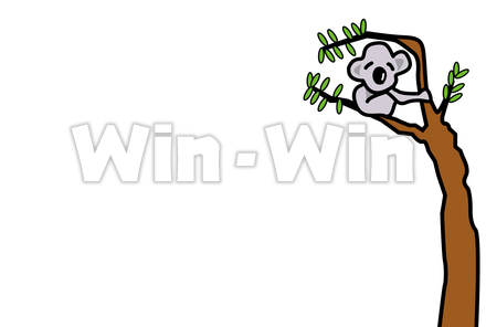 コアラと木　のCG・イラスト素材 W-022440