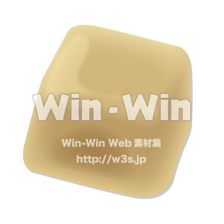 えのき氷１個のCG・イラスト素材 W-023353