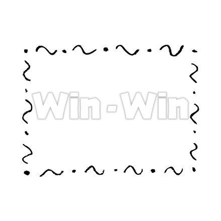 枠のシルエット素材 W-023909