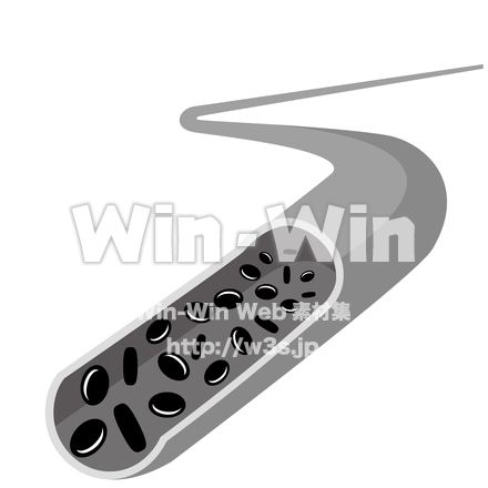 血液のシルエット素材 W-022826