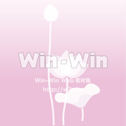 蓮のCG・イラスト素材 W-023001