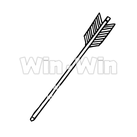 矢のシルエット素材 W-023889